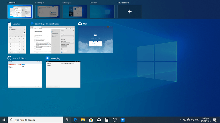 New features in Windows 10