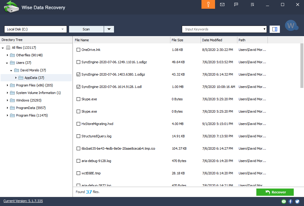 Wise Data Recovery for Windows