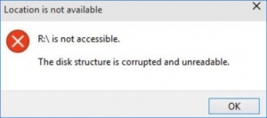 drive not accessible error
