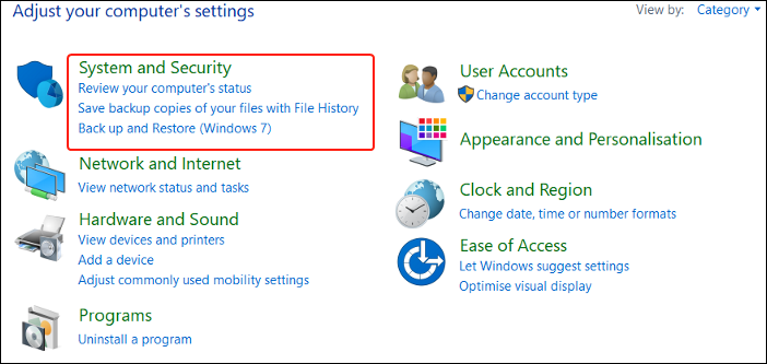 First System Restore Step to Recover Overwritten Files on Windows 10