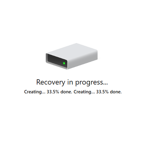disk drill recovery process