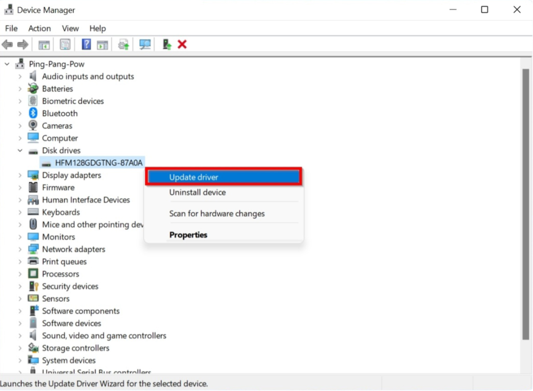 Device Manager in Windows 11