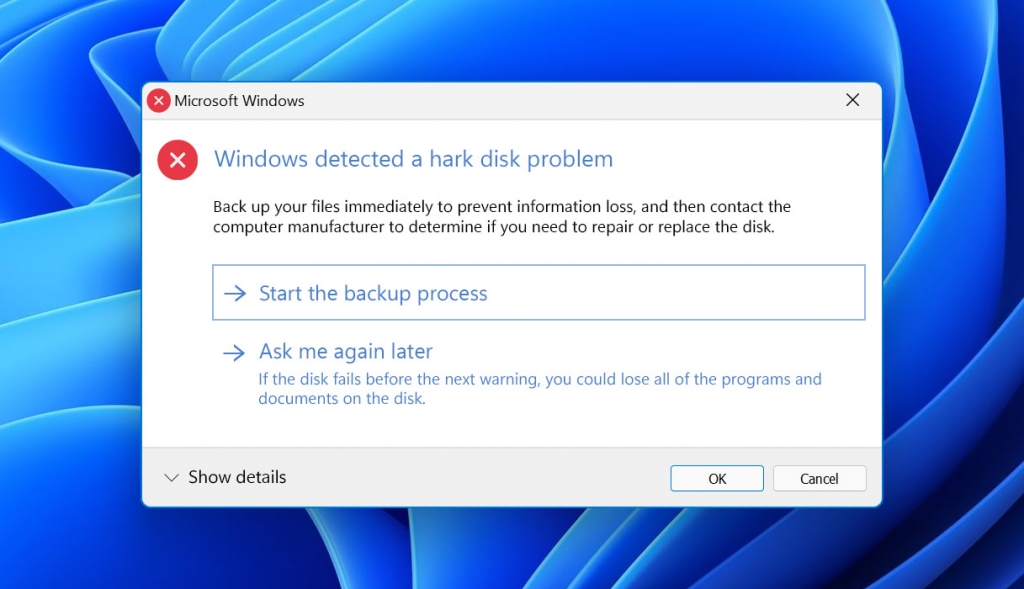 Windows Detected a Hard Disk Problem How to Fix the Error