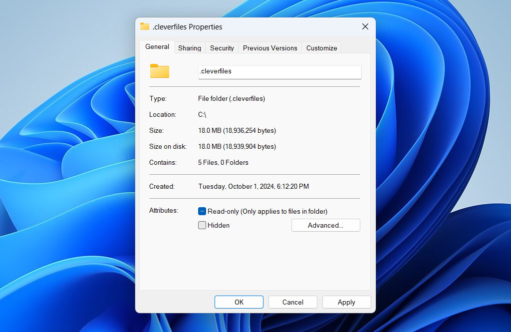 remove hidden attribute from hidden files