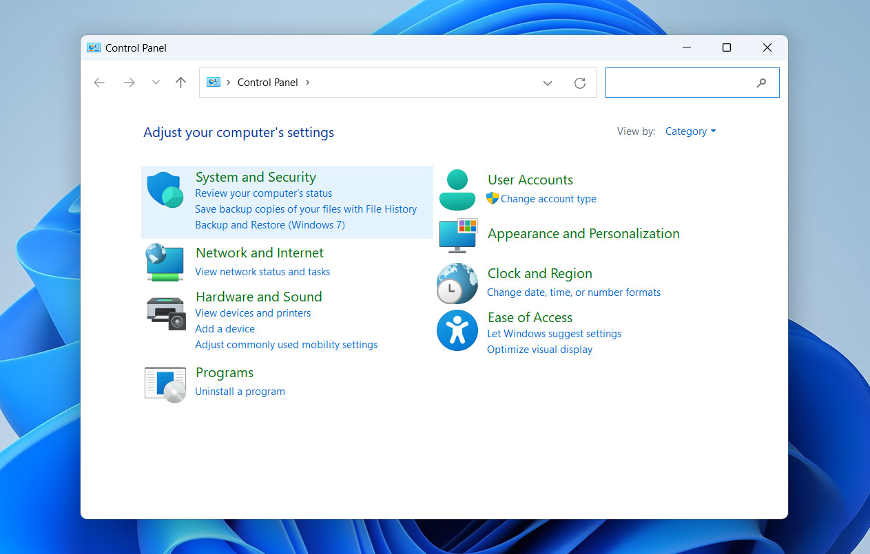 open system and security