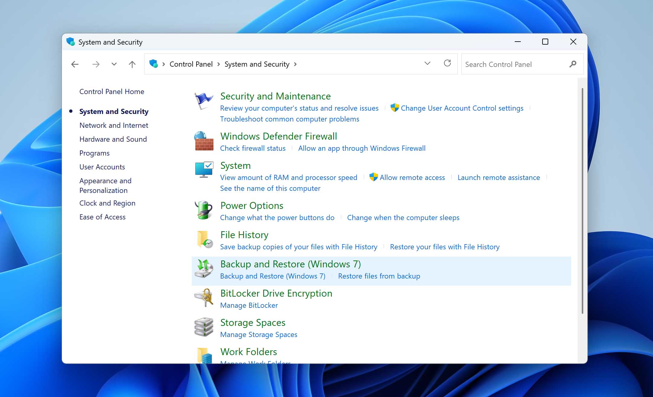 open backup and restore