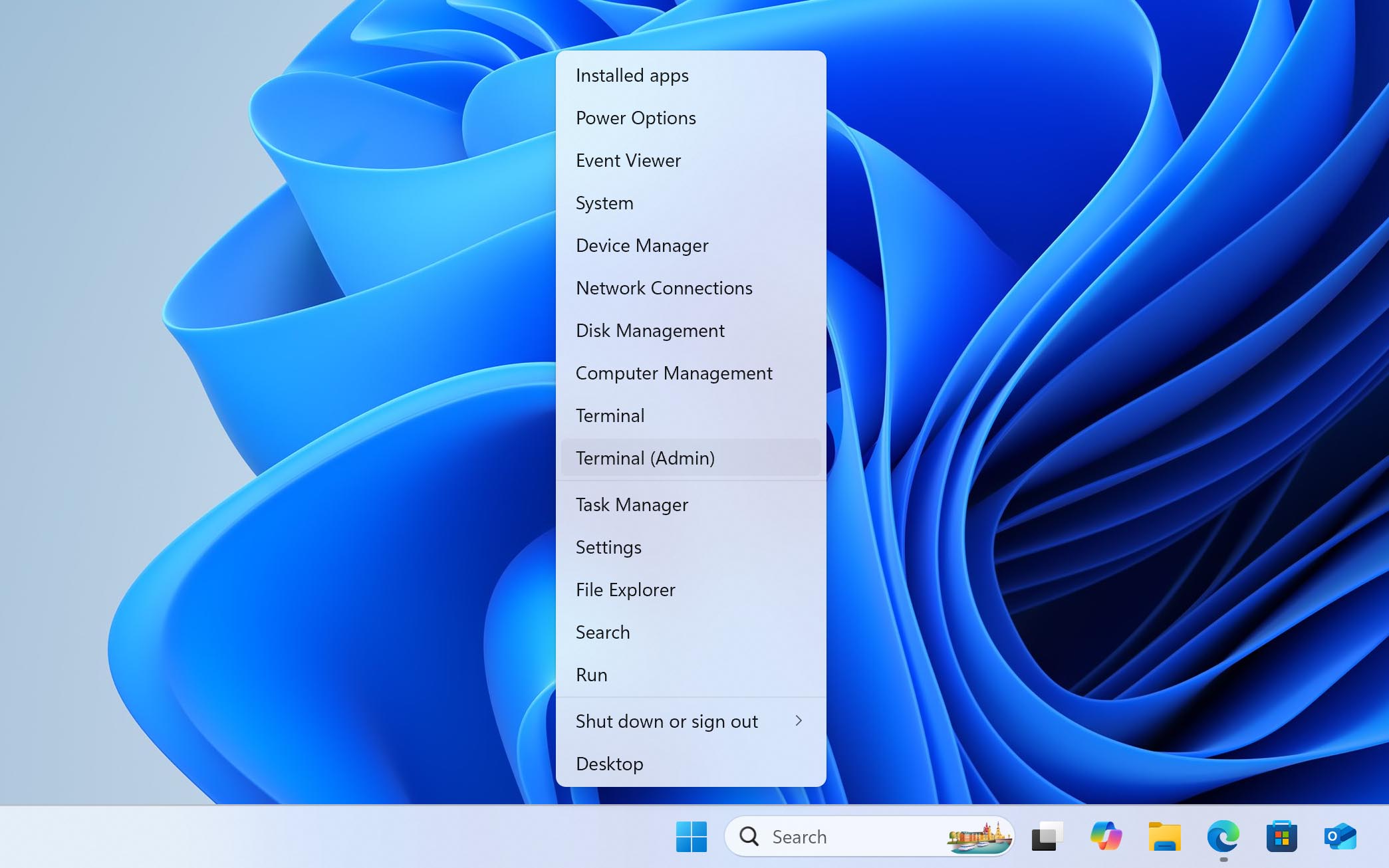 run terminal on windows 11