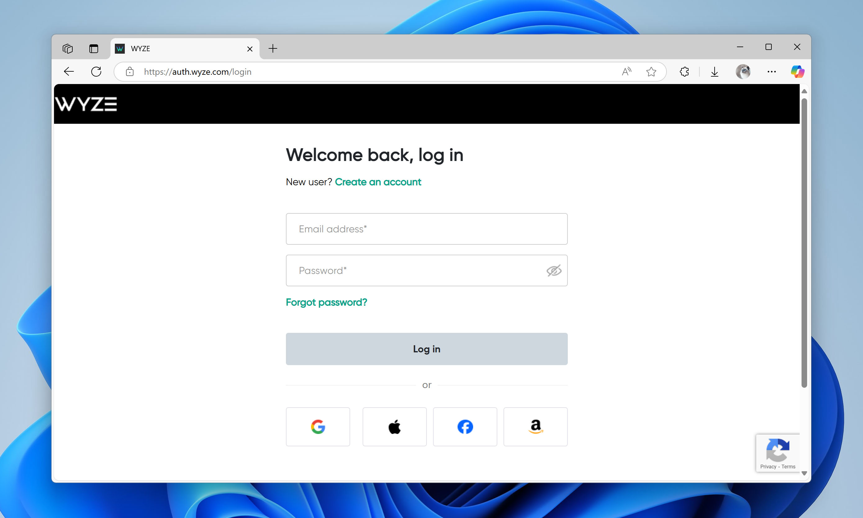 login to wyze website